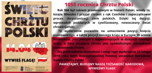 14 kwietna 2021 r. obchodzimy 1055 rocznicę przyjęcia chrztu przez Polskę (1)